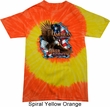 Mens Biker Shirt American By Birth Tie Dye Tee T-shirt
