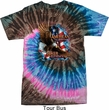 Mens Biker Shirt American By Birth Tie Dye Tee T-shirt