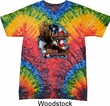 Mens Biker Shirt American By Birth Tie Dye Tee T-shirt