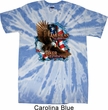 Mens Biker Shirt American By Birth Twist Tie Dye Tee T-shirt