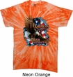 Mens Biker Shirt American By Birth Twist Tie Dye Tee T-shirt