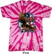 Mens Biker Shirt American By Birth Twist Tie Dye Tee T-shirt