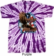Mens Biker Shirt American By Birth Twist Tie Dye Tee T-shirt