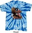Mens Biker Shirt American By Birth Twist Tie Dye Tee T-shirt