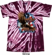 Mens Biker Shirt American By Birth Twist Tie Dye Tee T-shirt