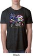 Mens Biker Shirt American Pride Motorcycle Burnout Tee T-Shirt