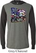 Mens Biker Shirt American Pride Motorcycle Lightweight Hoodie Tee
