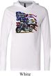 Mens Biker Shirt American Pride Motorcycle Lightweight Hoodie Tee