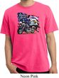 Mens Biker Shirt American Pride Motorcycle Pigment Dyed Tee T-Shirt