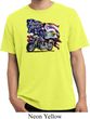 Mens Biker Shirt American Pride Motorcycle Pigment Dyed Tee T-Shirt