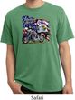 Mens Biker Shirt American Pride Motorcycle Pigment Dyed Tee T-Shirt
