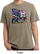 Mens Biker Shirt American Pride Motorcycle Pigment Dyed Tee T-Shirt