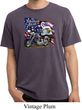 Mens Biker Shirt American Pride Motorcycle Pigment Dyed Tee T-Shirt