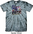 Mens Biker Shirt American Pride Motorcycle Spider Tie Dye Tee T-shirt