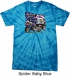 Mens Biker Shirt American Pride Motorcycle Spider Tie Dye Tee T-shirt