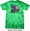 Mens Biker Shirt American Pride Motorcycle Spider Tie Dye Tee T-shirt