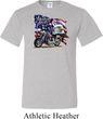 Mens Biker Shirt American Pride Motorcycle Tall Tee T-Shirt