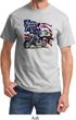Mens Biker Shirt American Pride Motorcycle Tee T-Shirt
