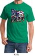 Mens Biker Shirt American Pride Motorcycle Tee T-Shirt