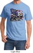 Mens Biker Shirt American Pride Motorcycle Tee T-Shirt