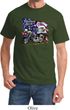 Mens Biker Shirt American Pride Motorcycle Tee T-Shirt