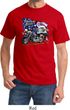Mens Biker Shirt American Pride Motorcycle Tee T-Shirt