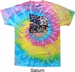 Mens Biker Shirt American Pride Motorcycle Tie Dye Tee T-shirt