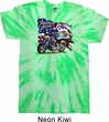 Mens Biker Shirt American Pride Motorcycle Twist Tie Dye Tee T-shirt