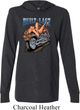 Mens Biker Shirt Built To Last Lightweight Hoodie Tee