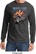 Mens Biker Shirt Built To Last Long Sleeve Tee