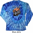 Mens Biker Shirt Built To Last Long Sleeve Tie Dye Tee T-shirt