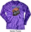 Mens Biker Shirt Built To Last Long Sleeve Tie Dye Tee T-shirt