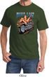 Mens Biker Shirt Built To Last Tee T-Shirt