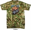Mens Biker Shirt Built To Last Tie Dye Tee T-shirt