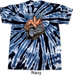Mens Biker Shirt Built To Last Twist Tie Dye Tee T-shirt