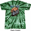 Mens Biker Shirt Built To Last Twist Tie Dye Tee T-shirt