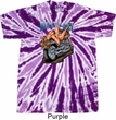 Mens Biker Shirt Built To Last Twist Tie Dye Tee T-shirt