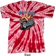 Mens Biker Shirt Built To Last Twist Tie Dye Tee T-shirt