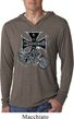 Mens Biker Shirt Chopper Cross Skeleton Lightweight Hoodie Tee T-Shirt