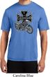 Mens Biker Shirt Chopper Cross Skeleton Moisture Wicking Tee T-Shirt