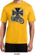Mens Biker Shirt Chopper Cross Skeleton Moisture Wicking Tee T-Shirt
