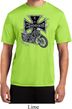 Mens Biker Shirt Chopper Cross Skeleton Moisture Wicking Tee T-Shirt