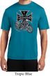 Mens Biker Shirt Chopper Cross Skeleton Moisture Wicking Tee T-Shirt