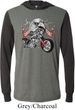 Mens Biker Shirt Eagle Biker Lightweight Hoodie Tee