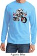 Mens Biker Shirt Eagle Biker Long Sleeve Tee