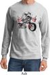 Mens Biker Shirt Eagle Biker Long Sleeve Tee