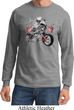 Mens Biker Shirt Eagle Biker Long Sleeve Tee