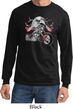 Mens Biker Shirt Eagle Biker Long Sleeve Tee