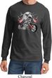Mens Biker Shirt Eagle Biker Long Sleeve Tee