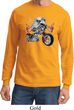 Mens Biker Shirt Eagle Biker Long Sleeve Tee